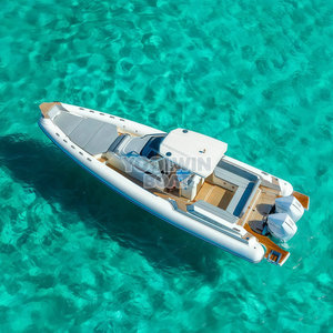 <span class=keywords><strong>Bateau</strong></span> semi-rigide <span class=keywords><strong>gonflable</strong></span> (RIB) de 9,6 m pour 20 personnes, à grande vitesse, certifié CE, en Hypalon PVC et fibre de verre, avec cabine de lavage des mains, pour la dérive - Product Image 5