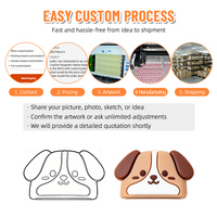 Coques de clés en silicone entièrement personnalisées avec animaux de dessin animé, protections de clés en PVC mignonnes, capuchons de clés souples, amortisseurs de chocs en caoutchouc souple, énormes ventes