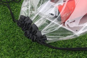 Zaino personalizzato impermeabile con stringhe da viaggio all'aperto Sport da palestra borse da <span class=keywords><strong>nuoto</strong></span> trasparenti in Pvc borsa con coulisse trasparente in plastica con logo - Product Image 5