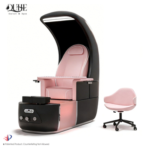 Chaise personnalisable avec dossier et plateforme de spa pour les pieds, massage et manucure - Product Image 5