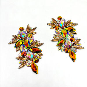 بقع تزين مصنوعة يدويًا بحجر الراين تُثبت بالحر بالحر ، أحجار راتنجية لامعة ، جوهرة تشذيب للكرنفال ، زي تصنعه بنفسك ، راتنج لامع بحديد - Product Image 2