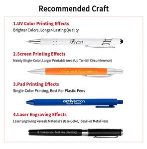Stylo bille rotatif en métal personnalisable avec logo, cadeau d'entreprise exquis pour hôtel, idéal pour la promotion - Product Image 3