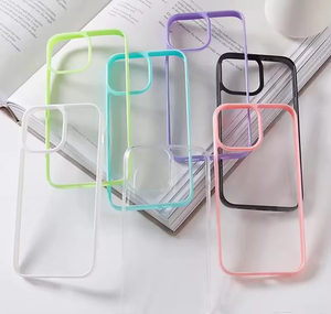 เคสกันกระแทกสีลูกกวาดโปร่งใสสำหรับ <span class=keywords><strong>iPhone</strong></span> 15 14 13 Mini 12 11 PRO MAX XR <span class=keywords><strong>XS</strong></span> x 7 8 plus SE ฝาครอบด้านหลังกันกระแทก - Product Image 6