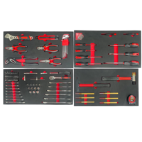 Carrito de Herramientas Manual de Alta Calidad con 7 Cajones, Martillo Lateral y Destornillador, Material CR-V, Personalizable OEM para Reparación de Automóviles