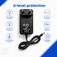 Prix d'usine, adaptateur secteur 9V 1A 9W AC DC, alimentation à découpage avec connecteurs DC interchangeables pour lampe de table LED