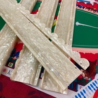 Pousseurs magnétiques festonnés de luxe américains pour Mahjong, en acrylique nacre, pour la personnalisation des tables de Mahjong