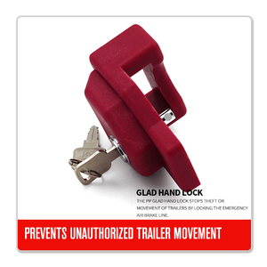 เบรกอากาศพลาสติก PP สีแดงล็อกกันด้วยมือสำหรับรถพ่วงรถแทรกเตอร์ - Product Image 3