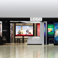 Vitrine d'affichage à chaud montre Custom Shop Design d'intérieur vitrines affichage en verre pour montres magasin de détail armoire vitrine