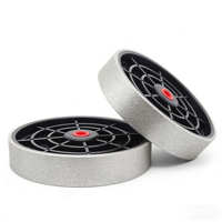 Disque diamanté électroplaqué haute performance de 4 pouces pour meulage lapidaire, 60 grains # -3000 #   Grains abrasifs pour le débavurage des pierres précieuses