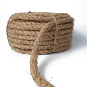 Corde torsadée en jute naturelle recyclée robuste, ficelle flexible biodégradable et écologique, diamètre 1-8 mm, pour jardinage, artisanat, <span class=keywords><strong>chat</strong></span> - Product Image 1