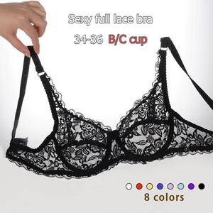 <span class=keywords><strong>Reggiseno</strong></span> a Sifon morbido <span class=keywords><strong>Non</strong></span> <span class=keywords><strong>imbottito</strong></span> da donna per la raccolta Push-Up Bralette Plus Size con coppa B/C ricamata Ropa De Mujer - Product Image 2