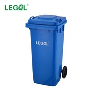 Cubo de basura de plástico con etiqueta de 240 litros, 120 litros, 100 litros, Cubo de basura con ruedas, cubos de reciclaje de polvo, cubos de basura para exteriores