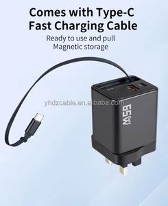 2025 65W Phone Charger <b>Adapter</b> Multi-Port 3-in-1 Retractable Telescopic <b>Adapter</b> Smart PD 3.0 Super Fast Charging Wall <b>Plug</b> - Product Image 6