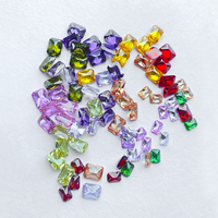 Vente directe usine YinZheng – Zircon cubique synthétique de qualité 3A, taille princesse OCT, couleurs variées, effet de jeu de couleurs/feu