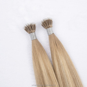 Extensiones de Cabello Rizado de Alta Calidad Yuanzhen con Anillo Nano, Extensiones de Cabello Ruso con Anillo Nano de Doble Trama, Extensiones de Cabello con Queratina - Product Image 2