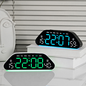Luz Nocturna Decorativa Minimalista con Pantalla LED, Reloj Despertador Inteligente para el Hogar, Mesita de Noche, Dormitorio Pequeño, Escritorio, Mesa, Reloj Digital para Niños - Product Image 1