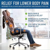 Coussin orthopédique en mousse à mémoire de forme pour soulager les douleurs du coccyx lors de longues périodes d'assise, pour chaise de bureau, siège de voiture, soutien lombaire