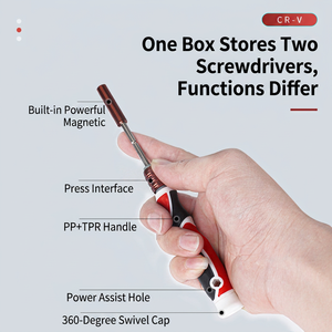 Cr-V Multi-Bit <b>Screwdriver</b> Set 20-40Pcs Industrial Grade Chrome Finish With Anti-Slip Handle For Repair Tools - Product Image 1