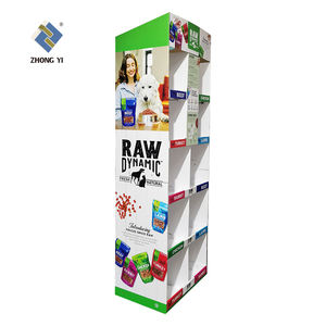 Nieuw Ontwerp Op Maat Gemaakt Diy Kartonnen Winkel Promotionele Vloer Pos Planken Papier Pallet Display Rack - Product Image 3