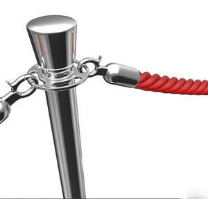 Xuxuan di alta qualità lucidato coda cromata barriera Stanchion piano superiore barriera Q Manager corda barriera - Product Image 2