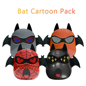 Sac à dos LED intelligent à motif de dessin animé, taille mignonne, sac de jour tendance, cadeau, sac à dos à affichage LED programmable pour téléphone portable, sac à dos numérique à LED - Product Image 2