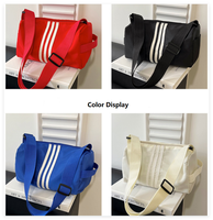 Sac à main grande capacité pour femme, nouveau style coréen, sac à bandoulière tendance en tissu Oxford, logo personnalisé disponible