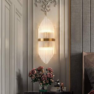 New Arrival Nordic Modern Crystal <b>Wall</b> <b>Light</b> Fancy Decorative Gold LED <b>Sconces</b> Indoor Living Room Use UL Certified Warm White - Product Image 4