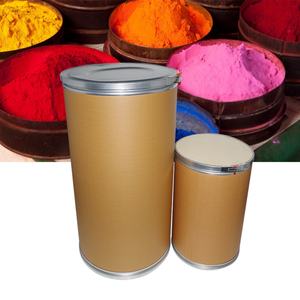 Fût en fibre sécurisé de 70 L rempli de teinture, avec couvercle et base en acier galvanisé - Product Image 1