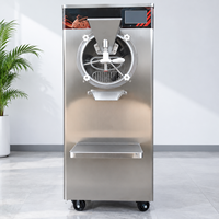Congélateur vertical professionnel pour glaces dures, 48L/H, écran tactile, 5 programmes prédéfinis, machine à gelato pour studio de desserts