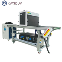 Machine à polymériser les lampes UV plates circulaires multifonctionnelles à bande transporteuse de 600mm de large avec réservoir d'eau LED pour séchage UV