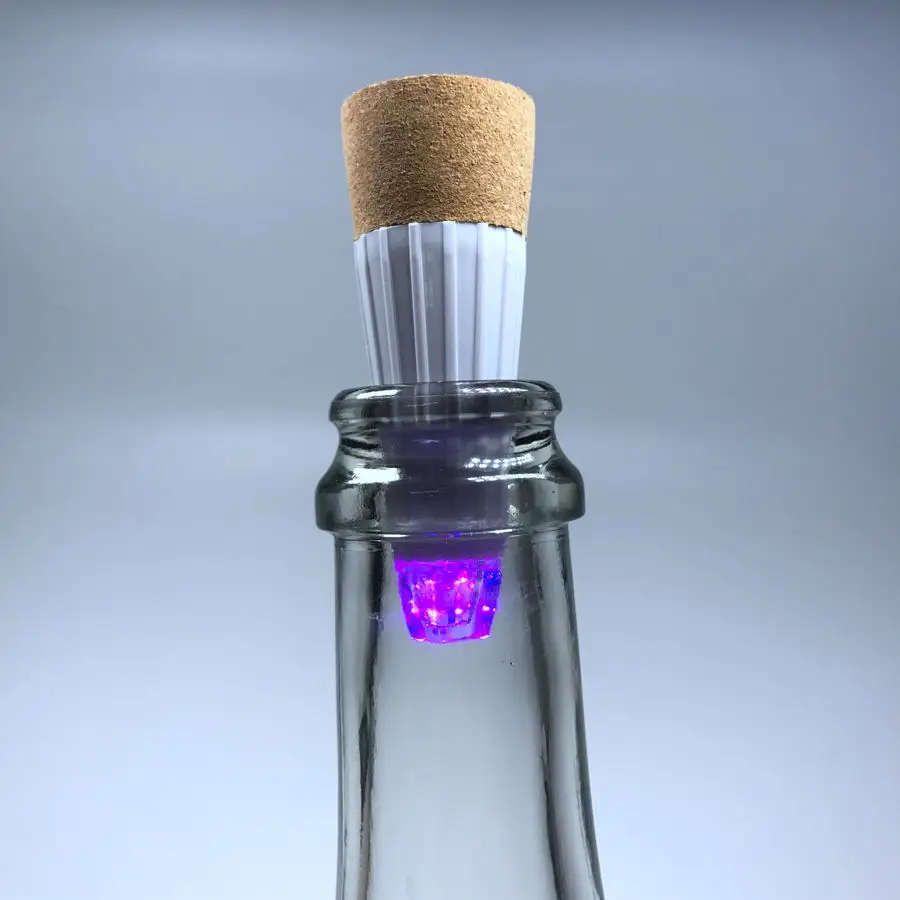 Promotion USB led liège lumière Rechargeable coloré vin liège bouteille bouchon forme lumière pour discothèque/boîte de nuit/fêtes