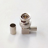 Câble coaxial Belden 1694A 75 ohms, étanche, RF, pour CCTV, connecteur BNC mâle à angle droit, sertissable, 90 degrés