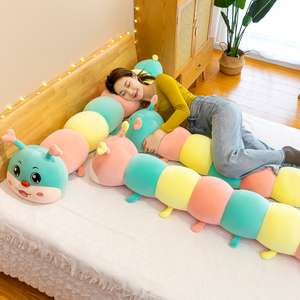 <b>Large</b> Caterpillar Plush <b>Pillow</b> - Super Soft & Weighted, Creative Sleep Toy & Children's Gift - Product Image 2