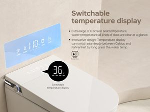 <span class=keywords><strong>WC</strong></span> intelligent suspendu mural en céramique moderne européen avec réservoir intégré pour salle de bain - Product Image 4