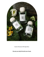 Diffuseur d'arômes sans flamme, série florale créative, bouteille en verre, pour maison, chambre, voiture, parfum léger, longue durée 60-90 jours, avec bâtonnets