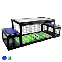 Machine de jeu à monnayeur de divertissement, mini jeu de football de table amusant pour enfants, avec chaise de jeu, en PVC et métal