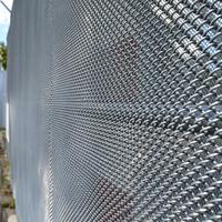Pagar Rantai Pengaman Anti-Potong Anti-Panjat Mini Mesh PVC Berlapis Galvanis 20x20 25x25 mm Komersial