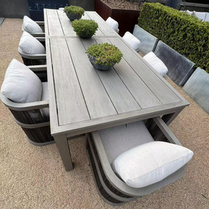 Outdoor Furniture <b>Garden</b> Furniture Set <b>Teak</b> Wood Frame Dining <b>Table</b> and Chairs Set SGB-220225-TR18 Dining <b>Tables</b> SGB-220225-TR18 - Product Image 1