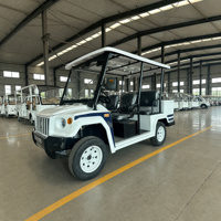 Véhicule utilitaire 72V, voiture de patrouille électrique 4 places pour la sécurité communautaire, les centres de villégiature, les campus, les hôtels et les visites touristiques