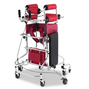<b>Walker</b> With Red Cushion And Storage Bag For <b>Elderly</b> Mobility Assistance - Product Image 1