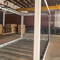 Estructura de Contenedor de Acero Ligero Prefabricado de 20 pies, Estructura Modular para Casa, Habitación, Contenedor, para Exteriores