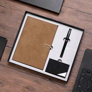 Nouvelles idées de produits 2026 avec tasse en acier inoxydable à isolation sous vide, carnet en cuir vintage et stylo, ensemble cadeau personnalisé - Product Image 5