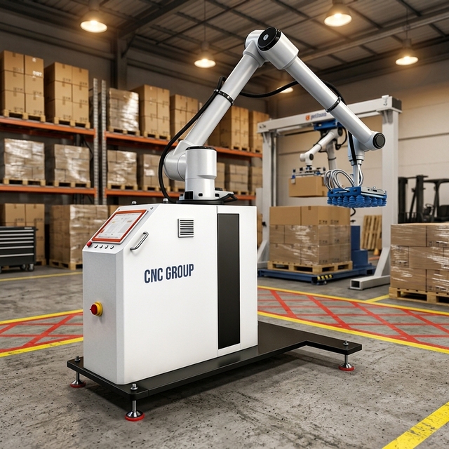 Flexible Collaborative Palletizing Robots with PLC for Logistics Electronics Food & Beverage Industries to Boost Productivity