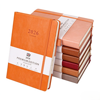 A5 Leder-Ringbuch Anpassbares Notizbuch mit Niedlichem Design und Feiner Verarbeitung für Studenten