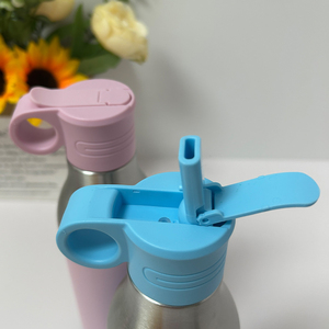 Custom Logo Detachable <b>2</b>-in-1 Stainless Steel Water Bottle with Flip Straw Lid Double Wall Vacuum Insulated Sport <b>Flask</b> - Product Image 2