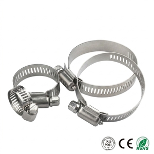Abrazadera industrial para mangueras contra incendios de acero inoxidable 304SS, con banda de rosca sin fin, conector profesional para tuberías de extintores - Product Image 2