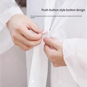 Vêtements de pluie portables légers en gros, imperméables, pour adultes, ponchos de pluie réutilisables en EVA avec capuche - Product Image 3