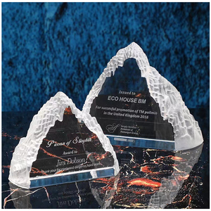 Shining 2024 Crystal trofeo montaña iceberg Premio sobresaliente elogio del personal premio honorario competencia anual - Product Image 3