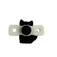 Amortisseur de vibrations pour raquette de tennis et de paddle en silicone, portable, léger et résistant à l'eau, motif chat de dessin animé