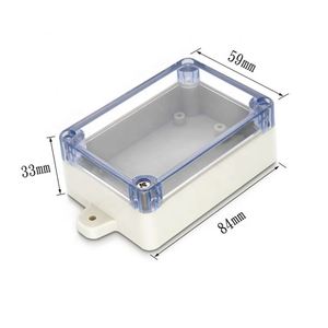 Outdoor IP65 Protection ABS <b>Plastic</b> Waterproof Battery Box <b>Enclosure</b> Customized Transparent Case - Product Image 1